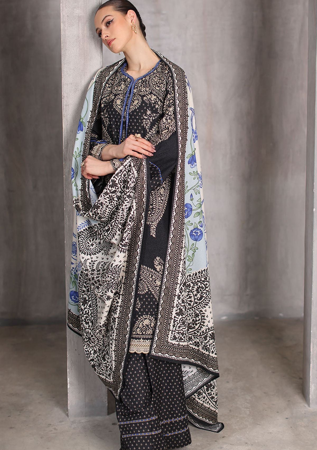 Gul Ahmed Printed Karandi'26 AY-62024