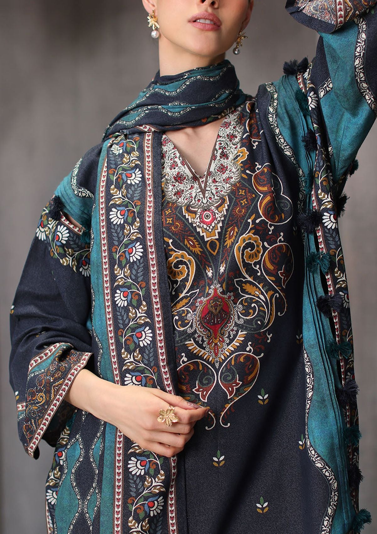 Gul Ahmed Printed Karandi'26 AY-62023