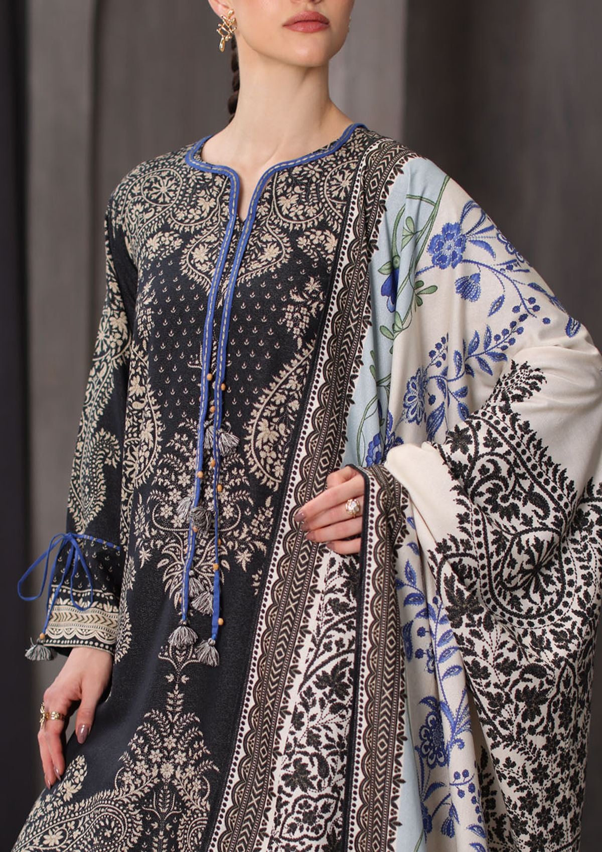 Gul Ahmed Printed Karandi'26 AY-62024