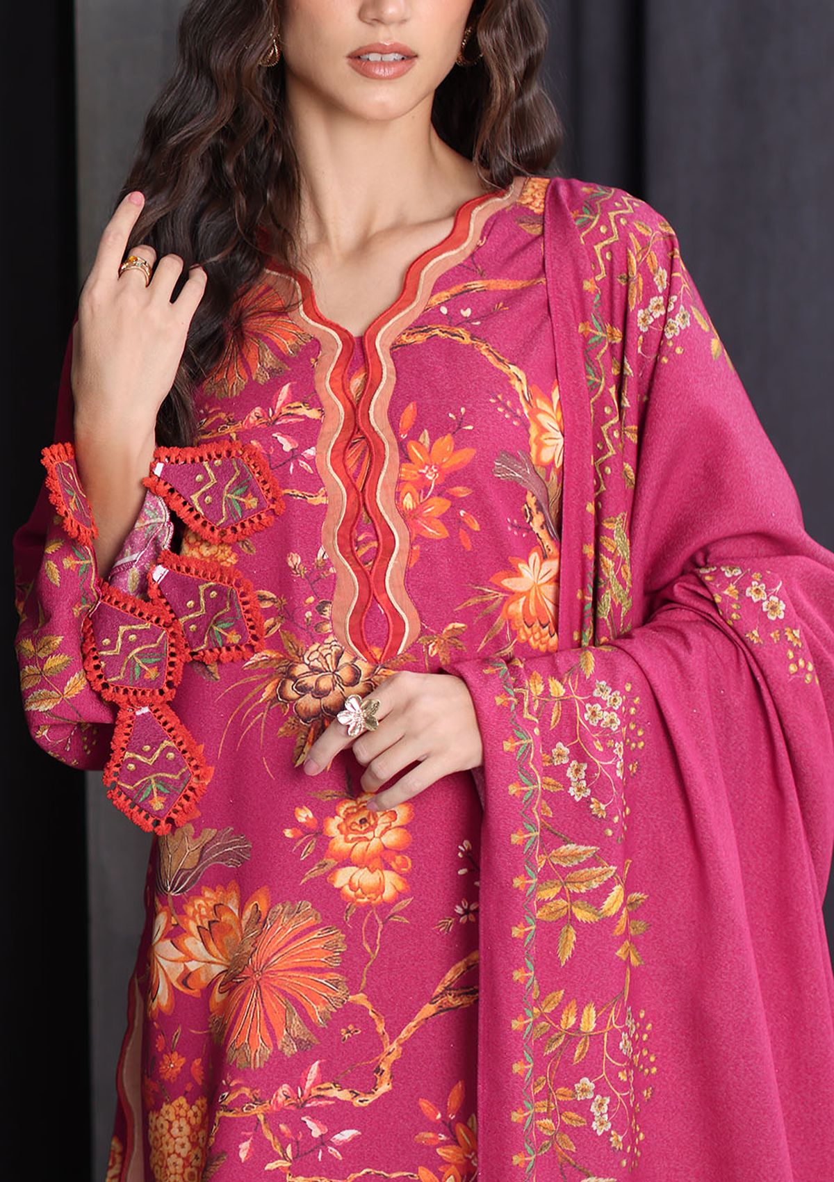 Gul Ahmed Printed Karandi'26 AY-62025