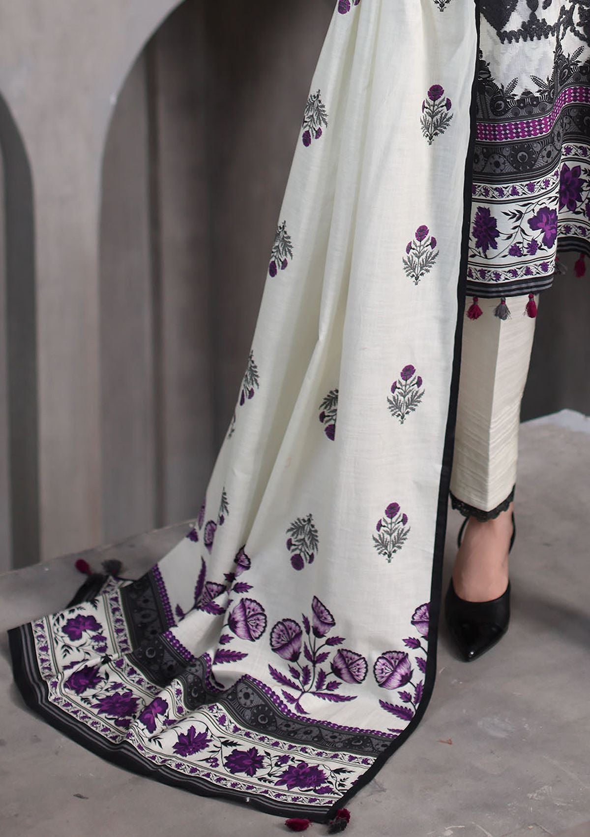 Gul Ahmed Emb Printed Khaddar'26 K-62055