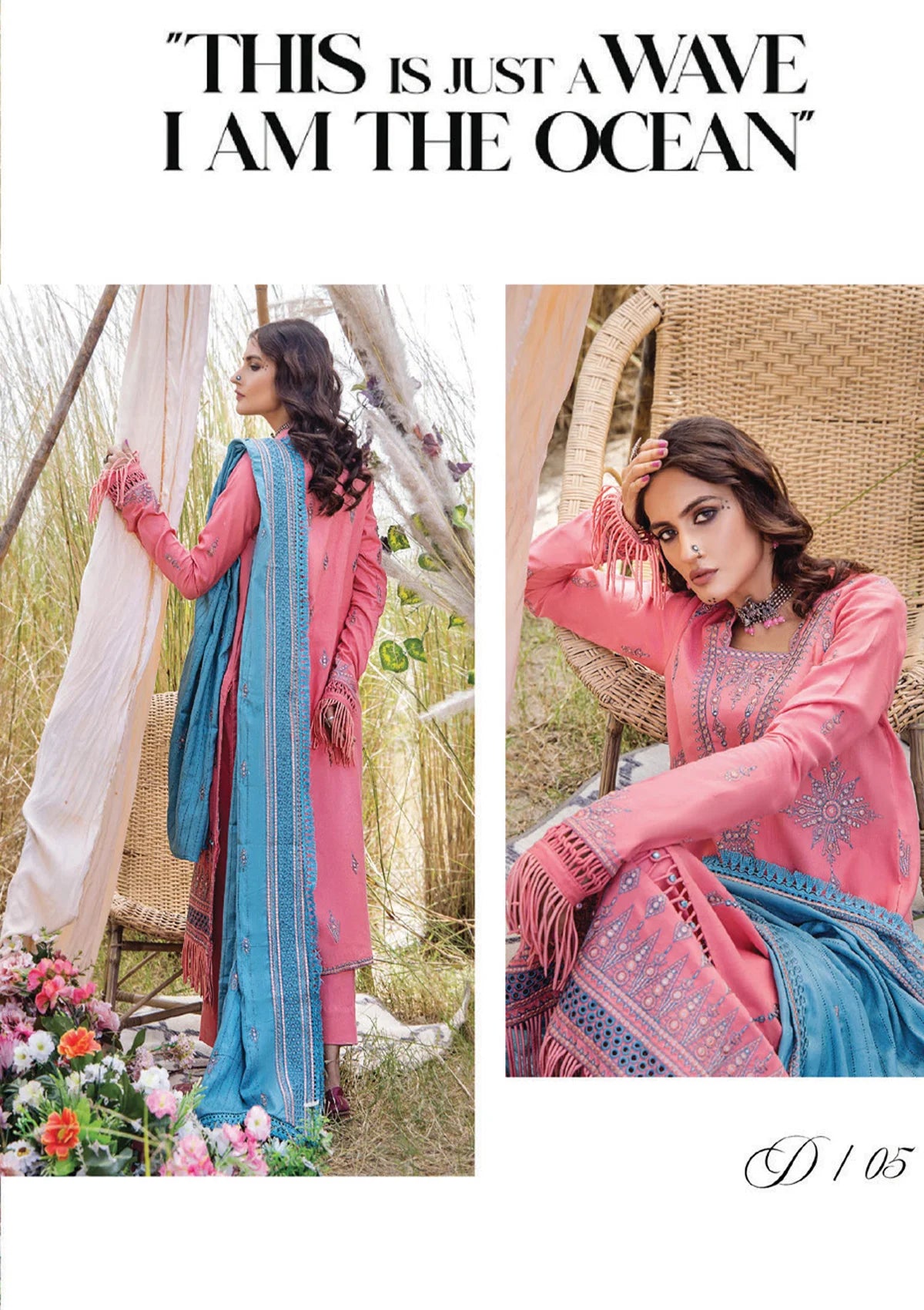Panache Emb Woolen'23 Vol-02 D-05 - Mohsin Saeed Fabrics