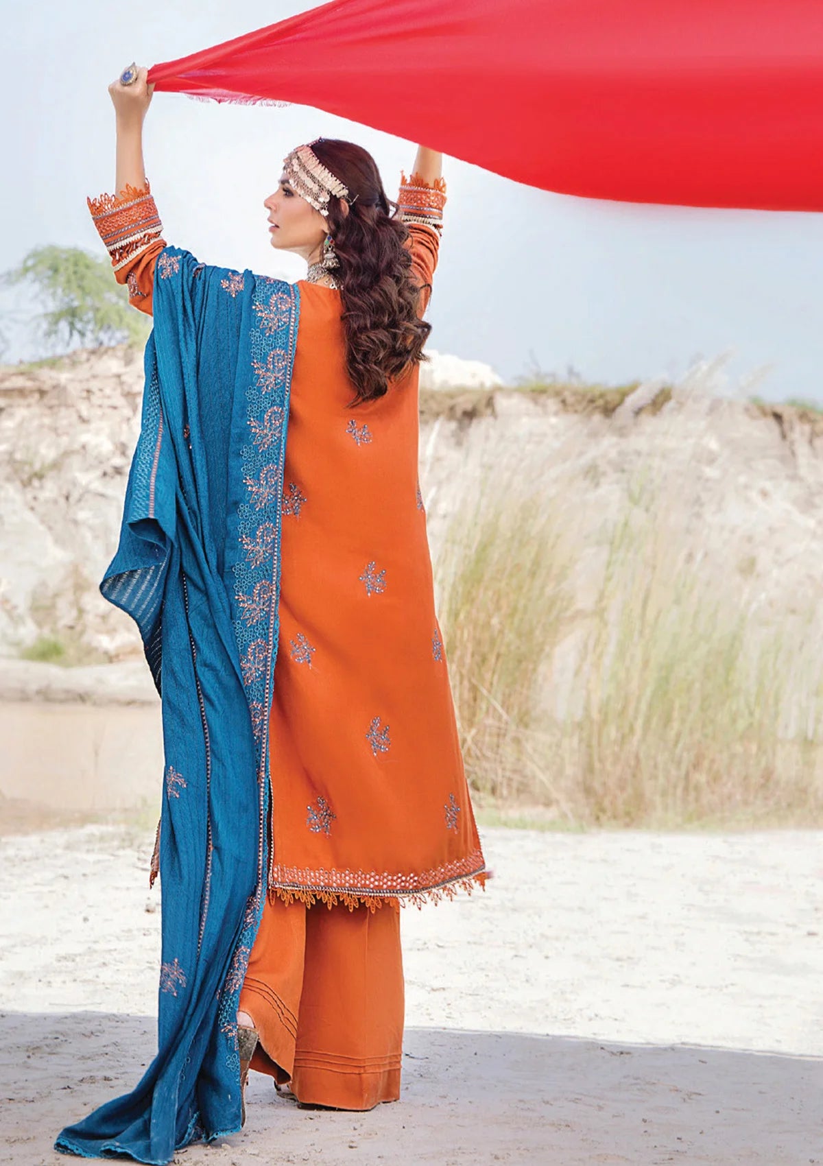 Panache Emb Woolen'23 Vol-02 D-08 - Mohsin Saeed Fabrics