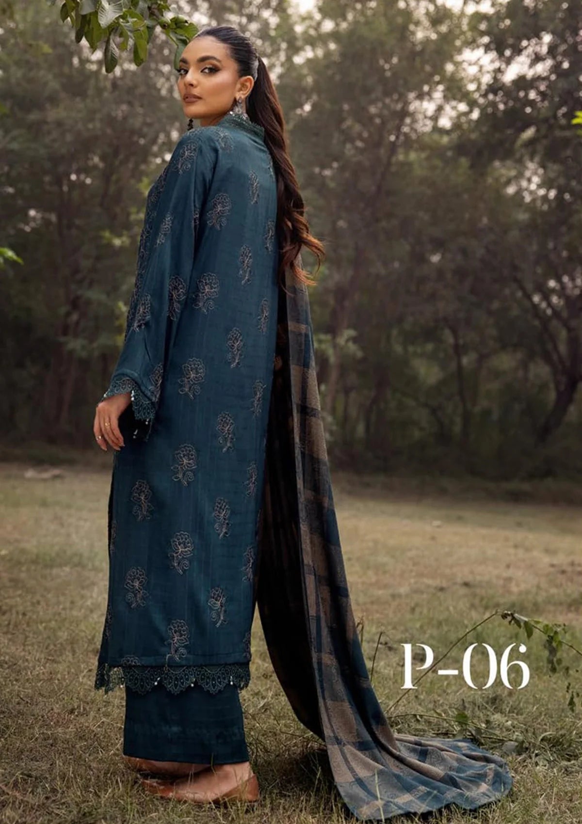 Pehlu By Khoobsurat Emb Slub'23 P-06 - Mohsin Saeed Fabrics