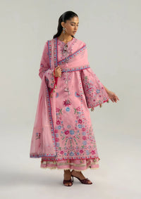 Hussain Rehar Zan Luxury Lawn'26 -Pembe