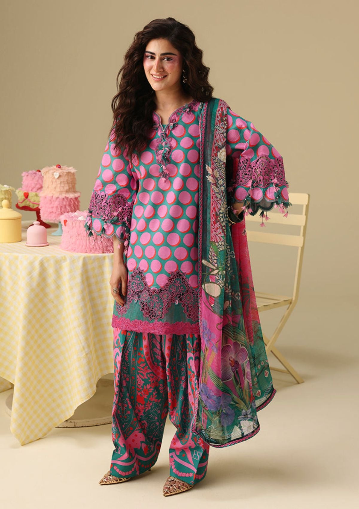 Hemline By Mushq Solail Pirnts'26 D-304 Petal Sonata
