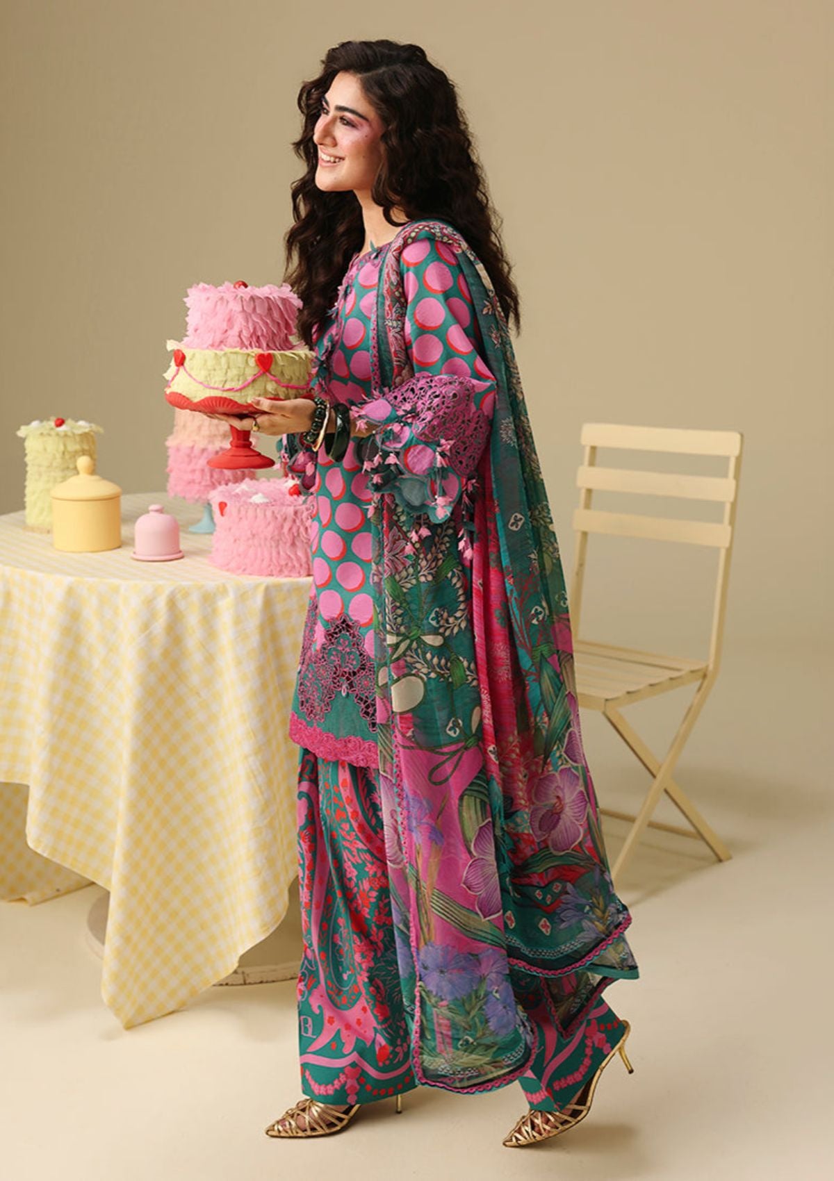 Hemline By Mushq Solail Pirnts'26 D-304 Petal Sonata