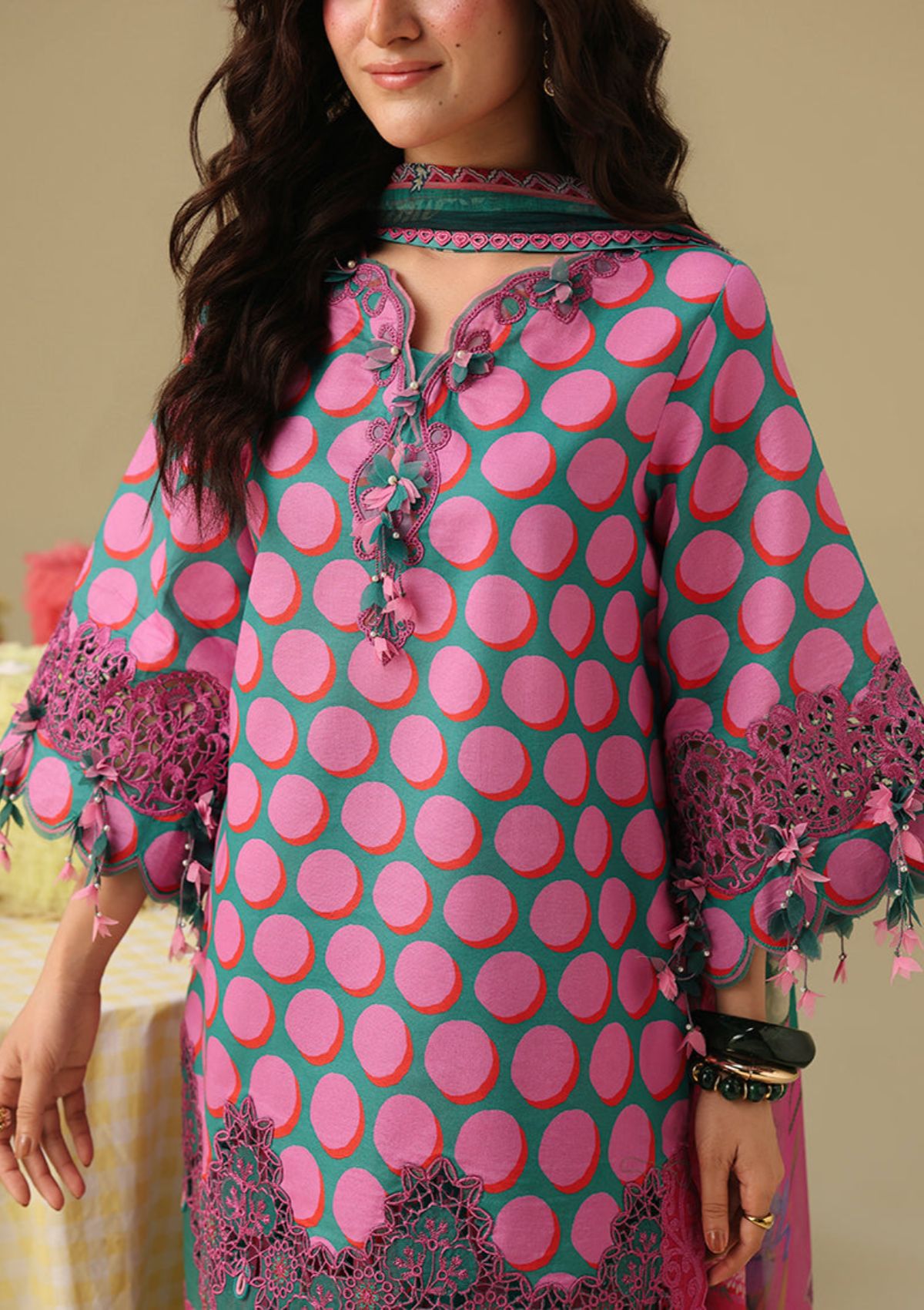 Hemline By Mushq Solail Pirnts'26 D-304 Petal Sonata