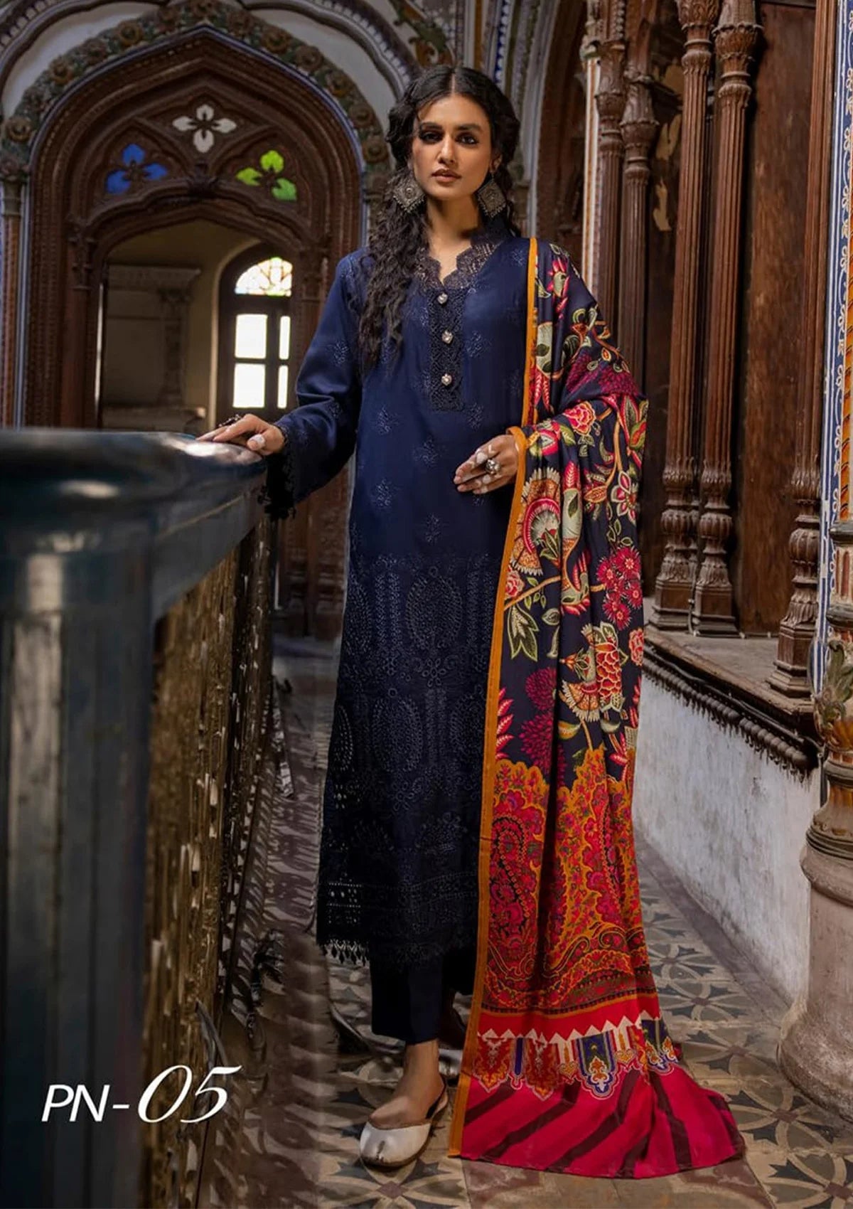 Phool Nagar By Khoobsurat Emb Dhanak'23 PN-05 - Mohsin Saeed Fabrics