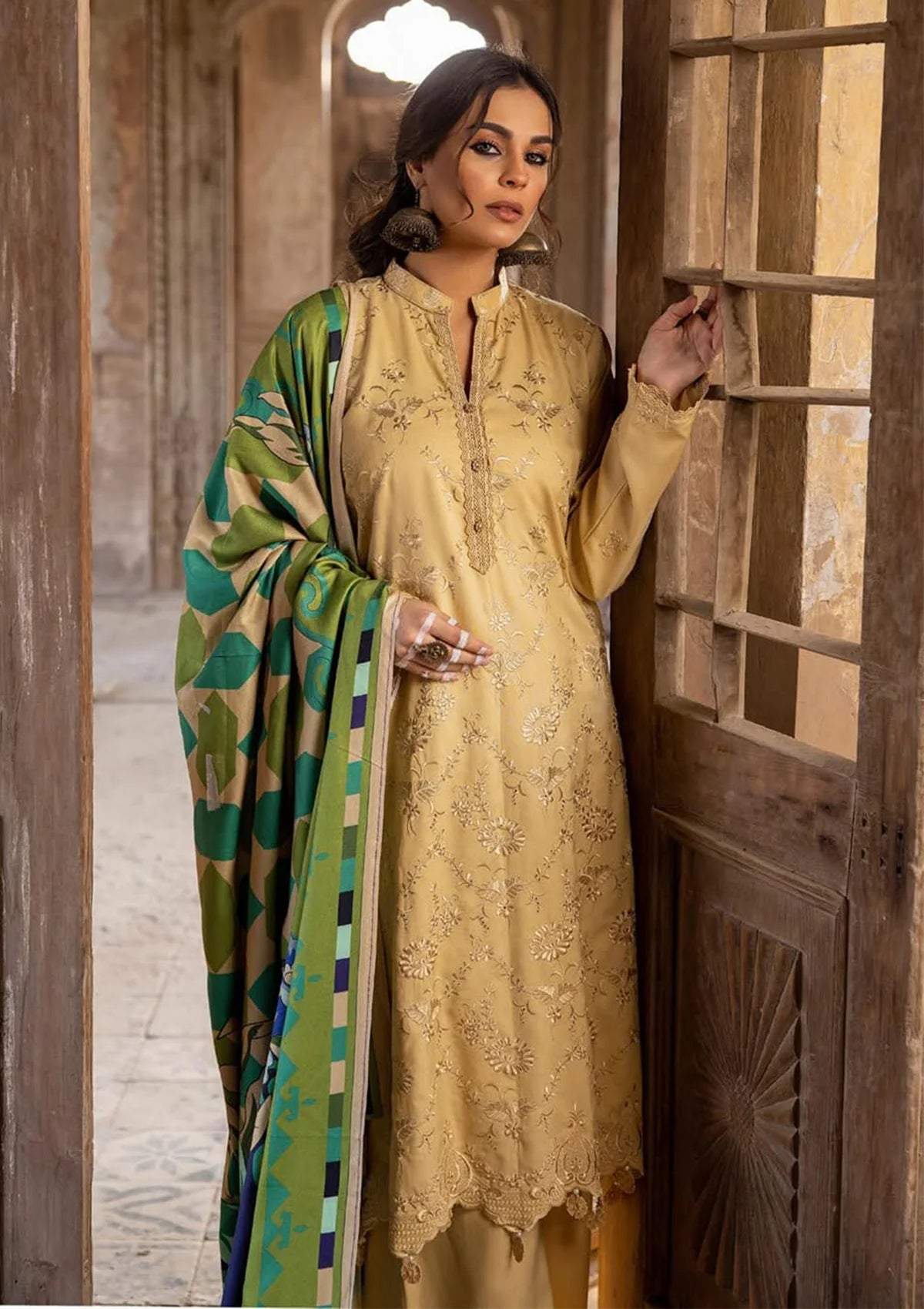 Phool Nagar By Khoobsurat Emb Dhanak'23 PN-07 - Mohsin Saeed Fabrics