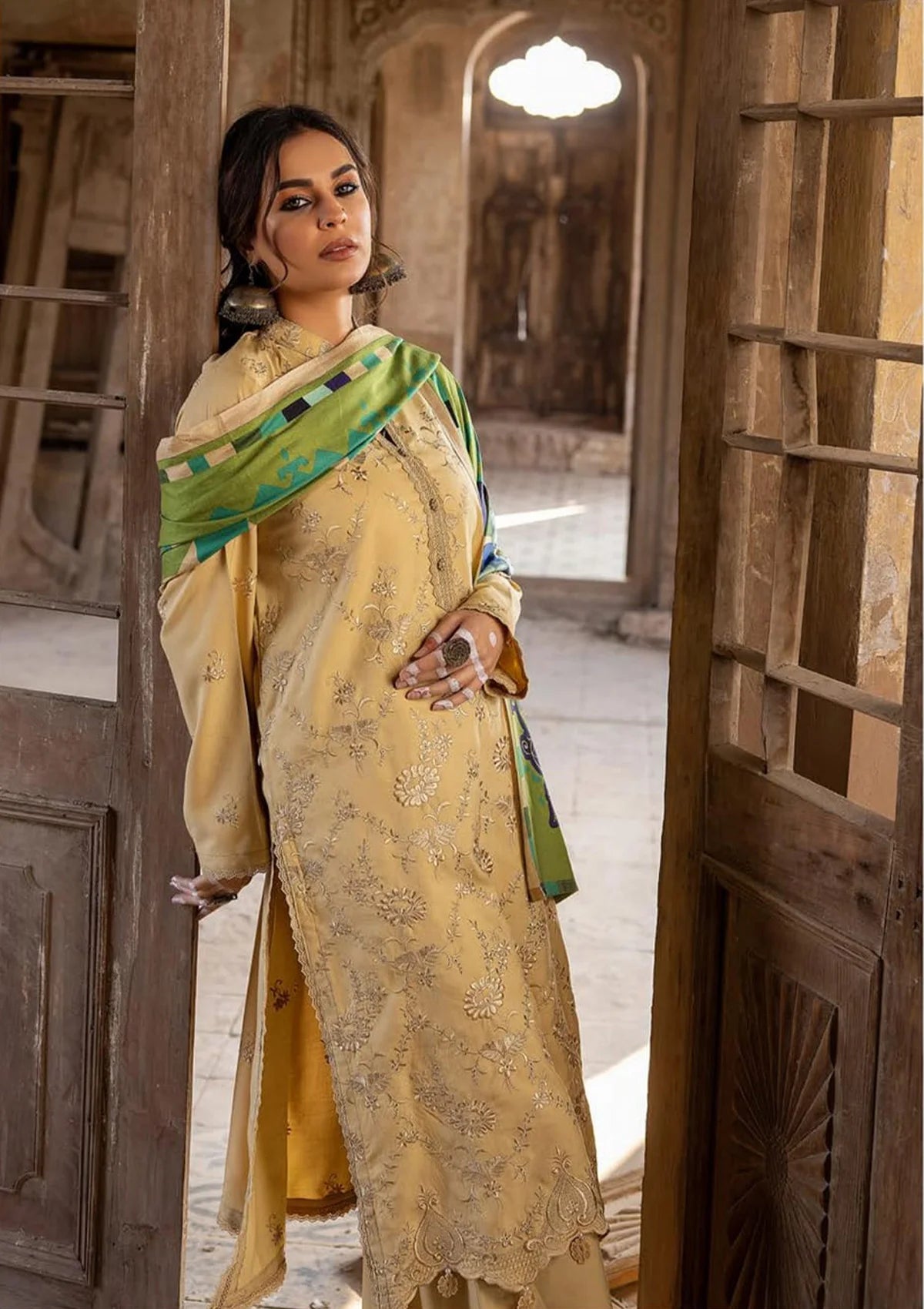 Phool Nagar By Khoobsurat Emb Dhanak'23 PN-07 - Mohsin Saeed Fabrics
