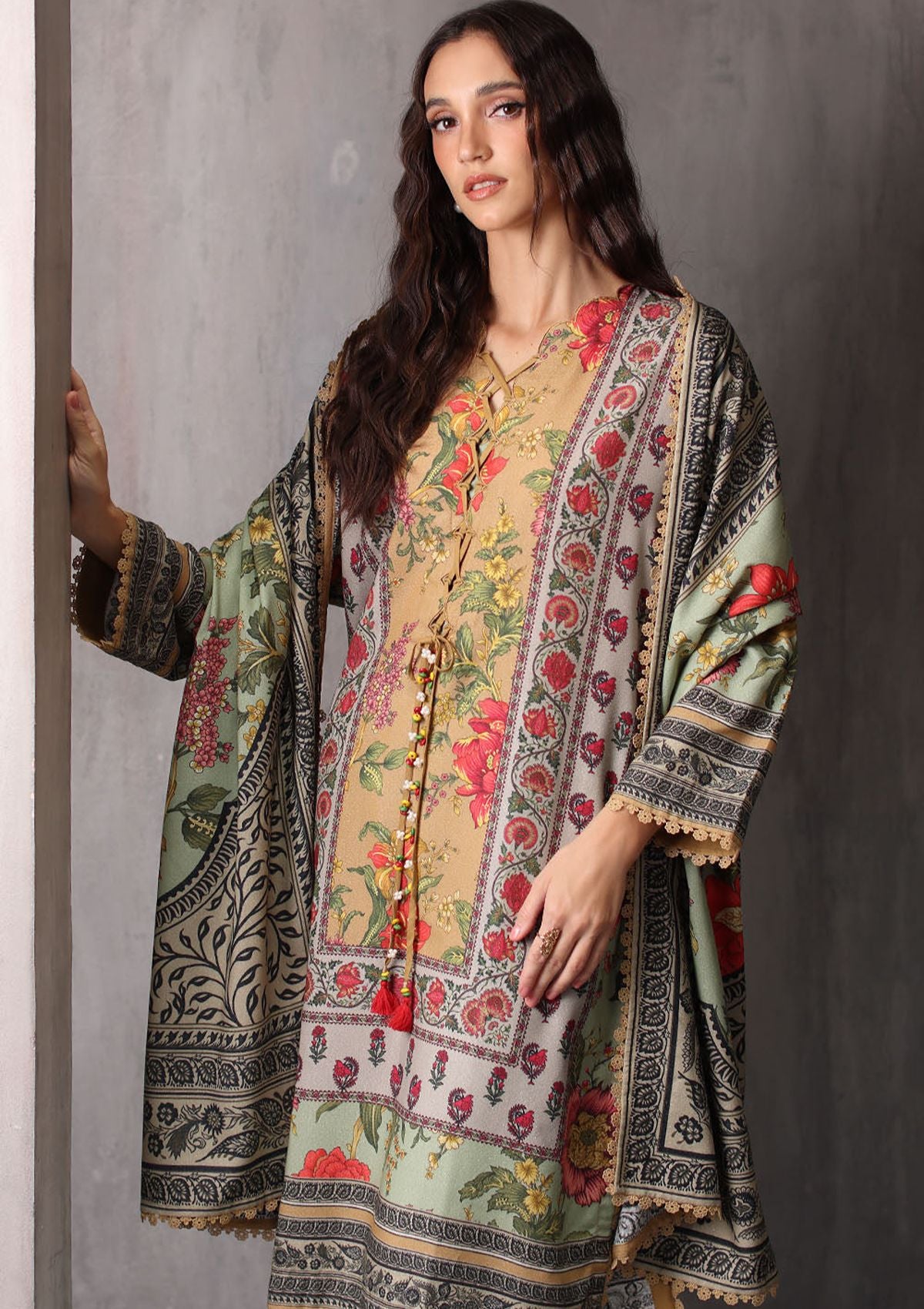 Gul Ahmed Printed Karandi'26 AY-62026