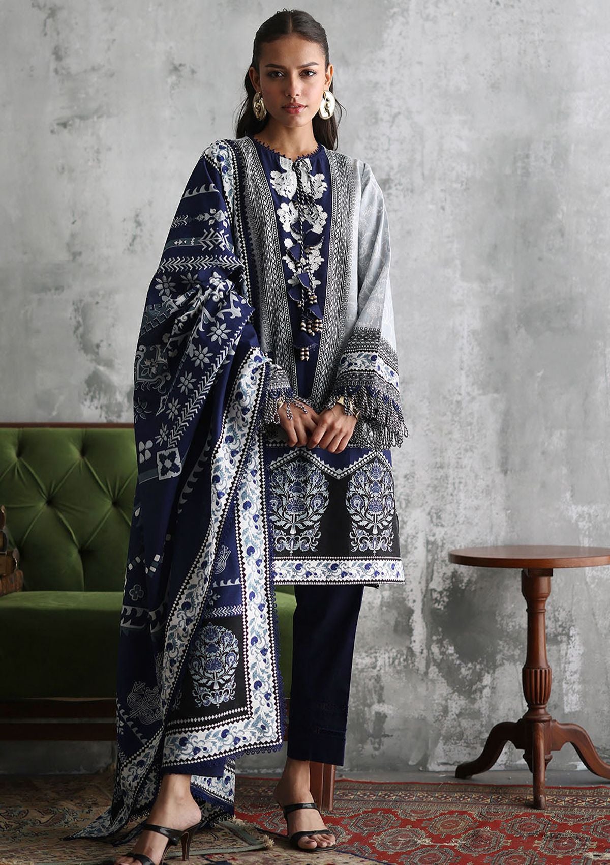 Gul Ahmed Emb Printed Khaddar'26 K-62087
