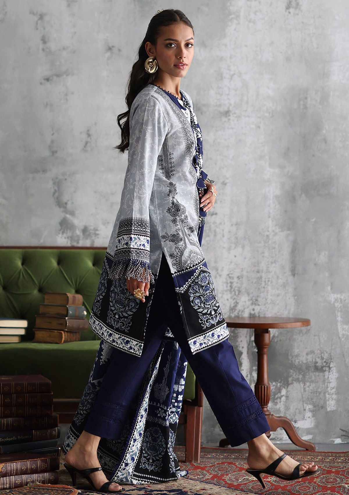 Gul Ahmed Emb Printed Khaddar'26 K-62087
