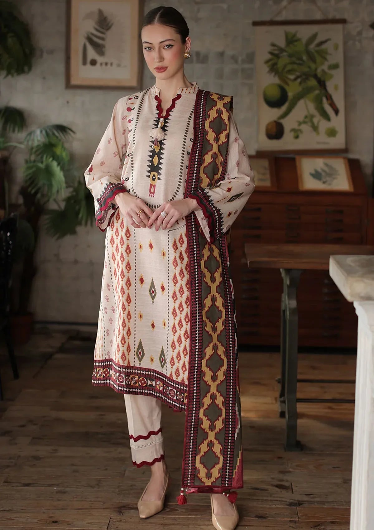 Gul Ahmed Printed Khaddar'26 K-62145