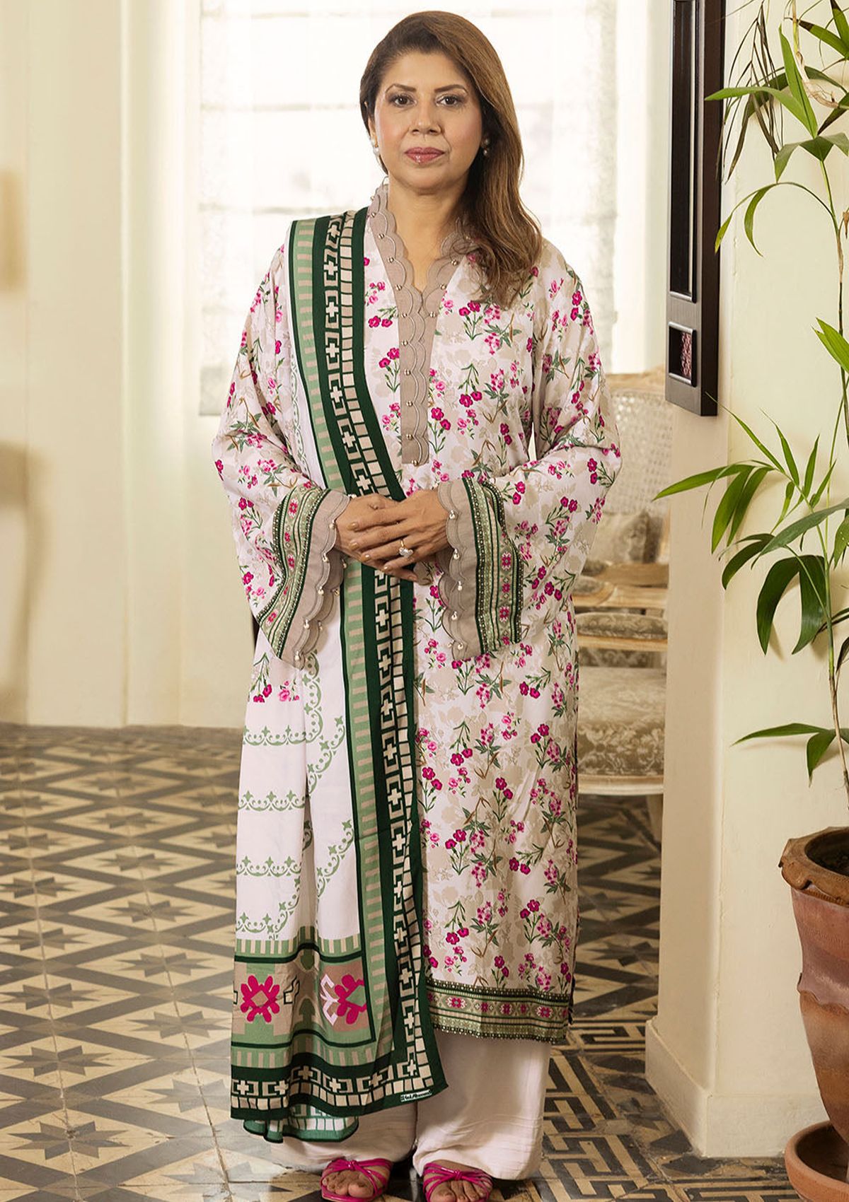 Gul Ahmed Printed Linen'26 LT-62016