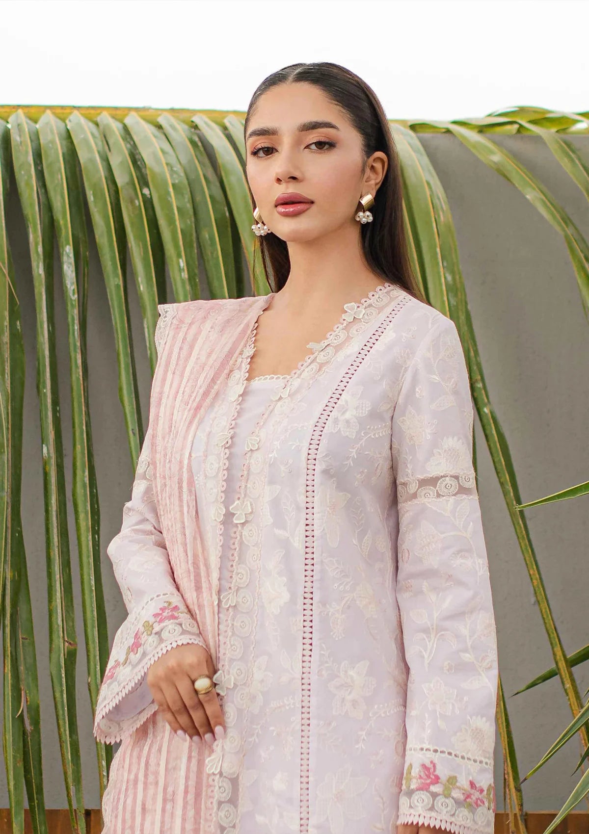 Qalamkar Qline Lawn'24 JK-11 NIEVE - Mohsin Saeed Fabrics