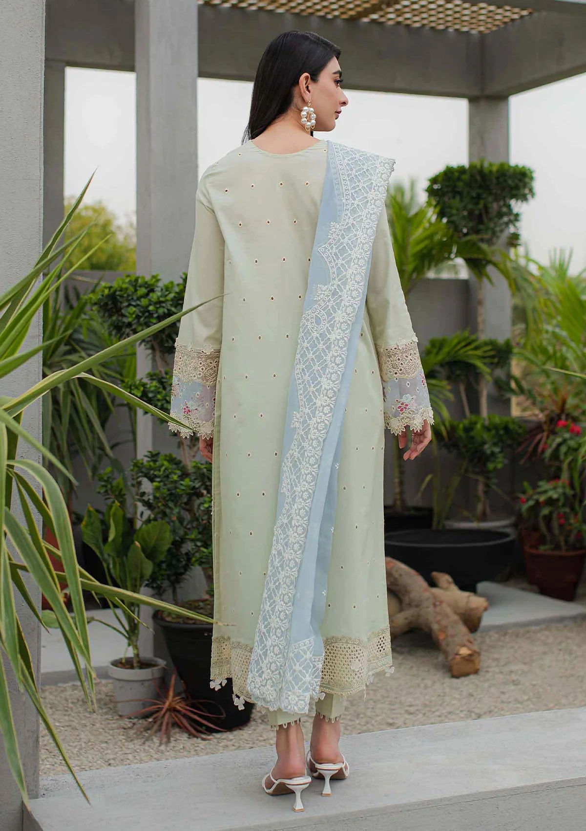 Qalamkar Qline Lawn'24 JK-04 ASTER - Mohsin Saeed Fabrics