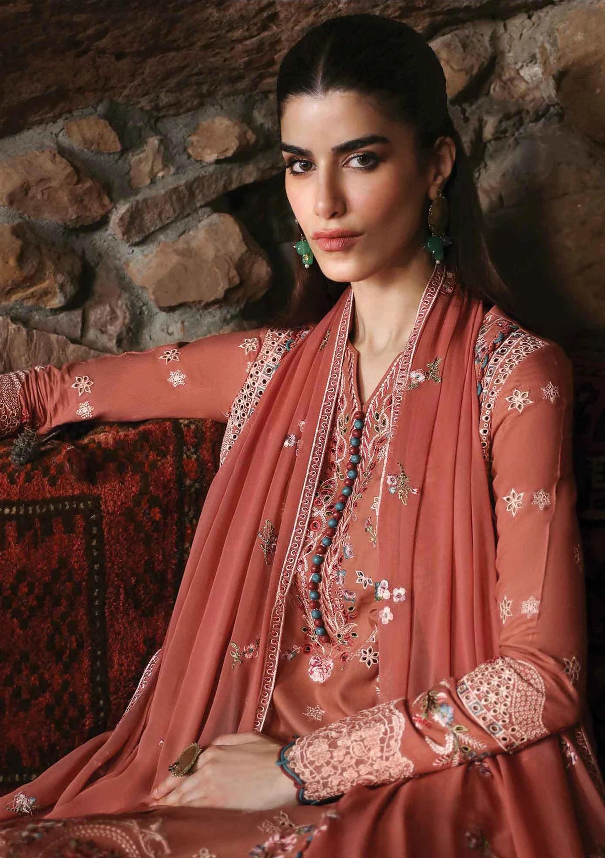 Qalamkar Qlinekari Linen'24 LM-03 LUAN