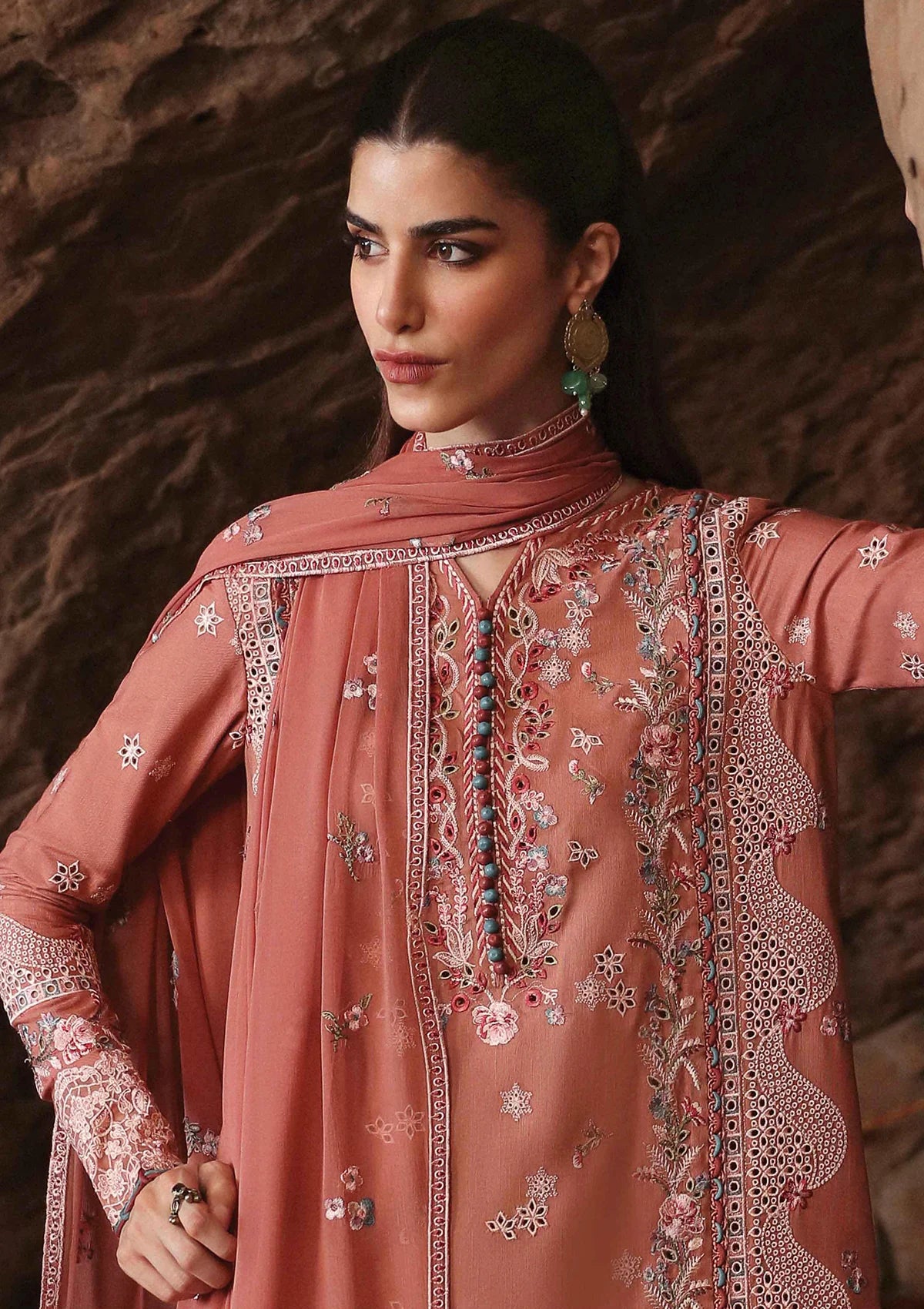 Qalamkar Qlinekari Linen'24 LM-03 LUAN