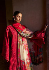 Hussain Rehar Zan Luxury Lawn'26 -Qermez