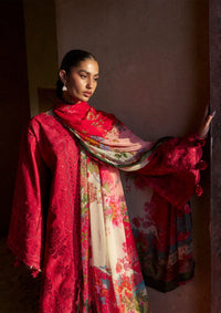 Hussain Rehar Zan Luxury Lawn'26 -Qermez