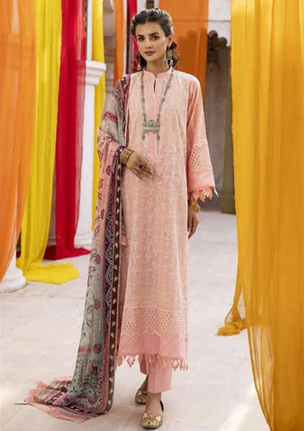 RA Mahee's Chunri Emb Lawn'24 Vol-29 ML-02 - Mohsin Saeed Fabrics