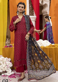 RA Mahee's Chunri Emb Lawn'24 Vol-29 ML-03 - Mohsin Saeed Fabrics