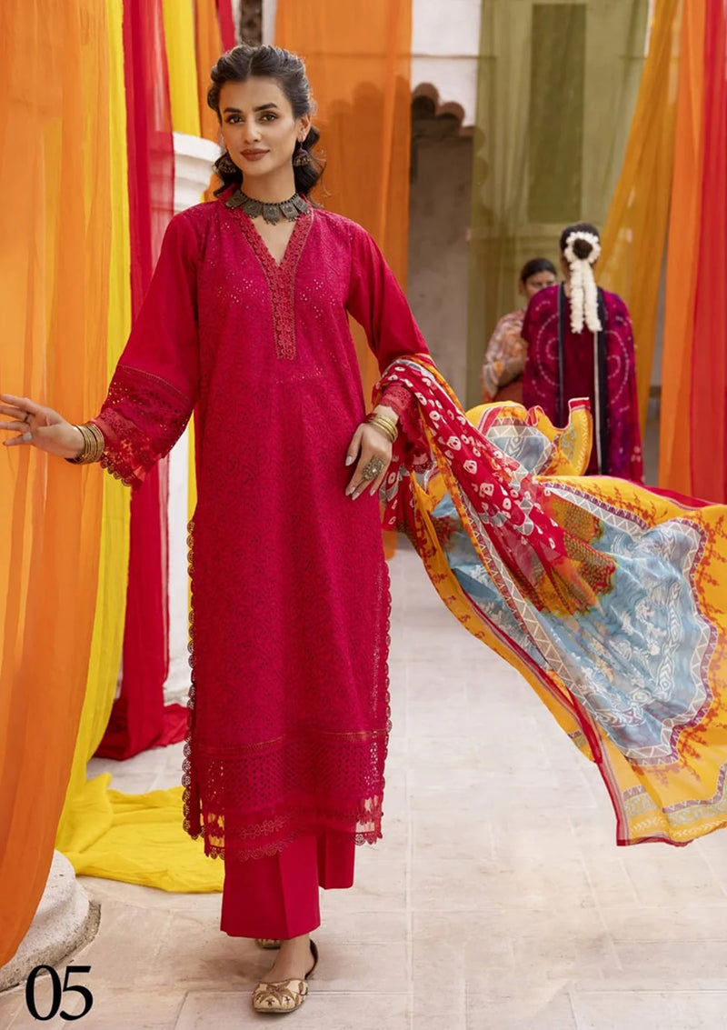 RA Mahee's Chunri Emb Lawn'24 Vol-29 ML-05 - Mohsin Saeed Fabrics