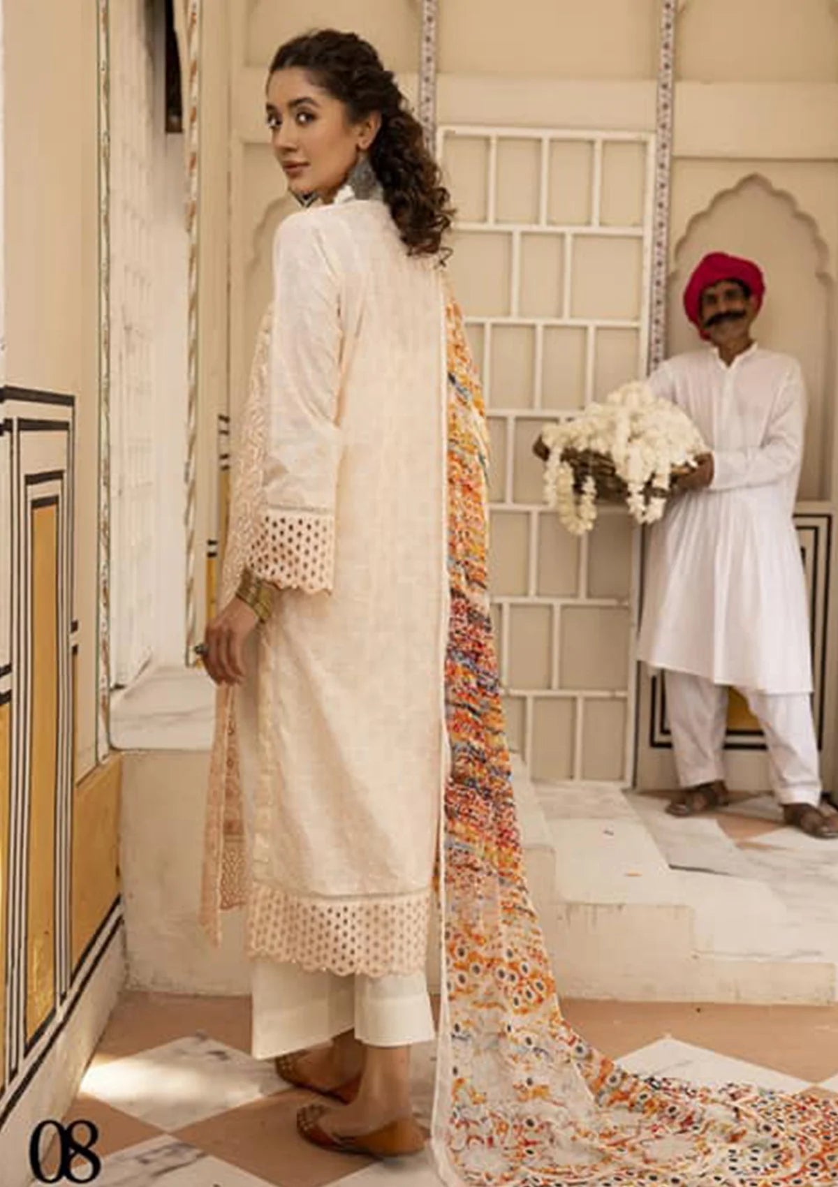 RA Mahee's Chunri Emb Lawn'24 Vol-29 ML-08 - Mohsin Saeed Fabrics
