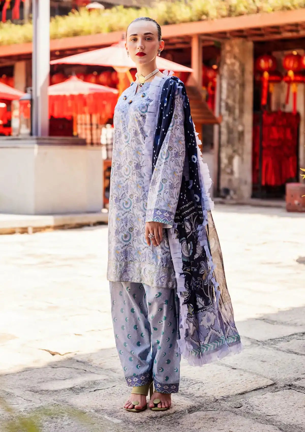 Roheenaz Taneez Block Print'24 RNB-03A-AFSANEH