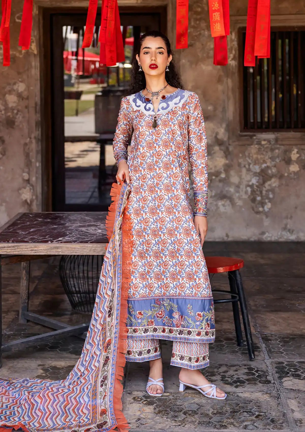 Roheenaz Taneez Block Print'24 RNB-09A-NEDA