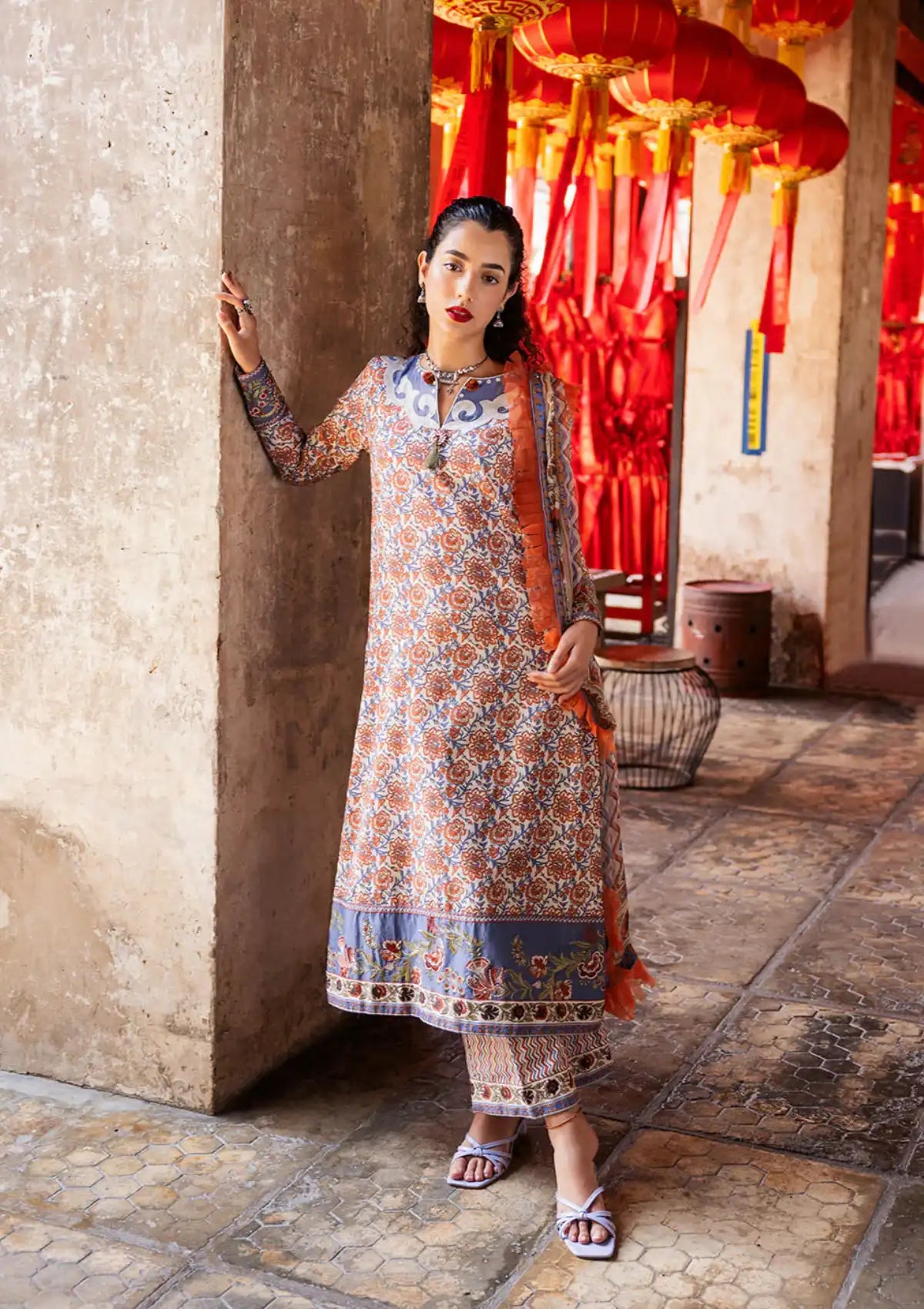 Roheenaz Taneez Block Print'24 RNB-09A-NEDA