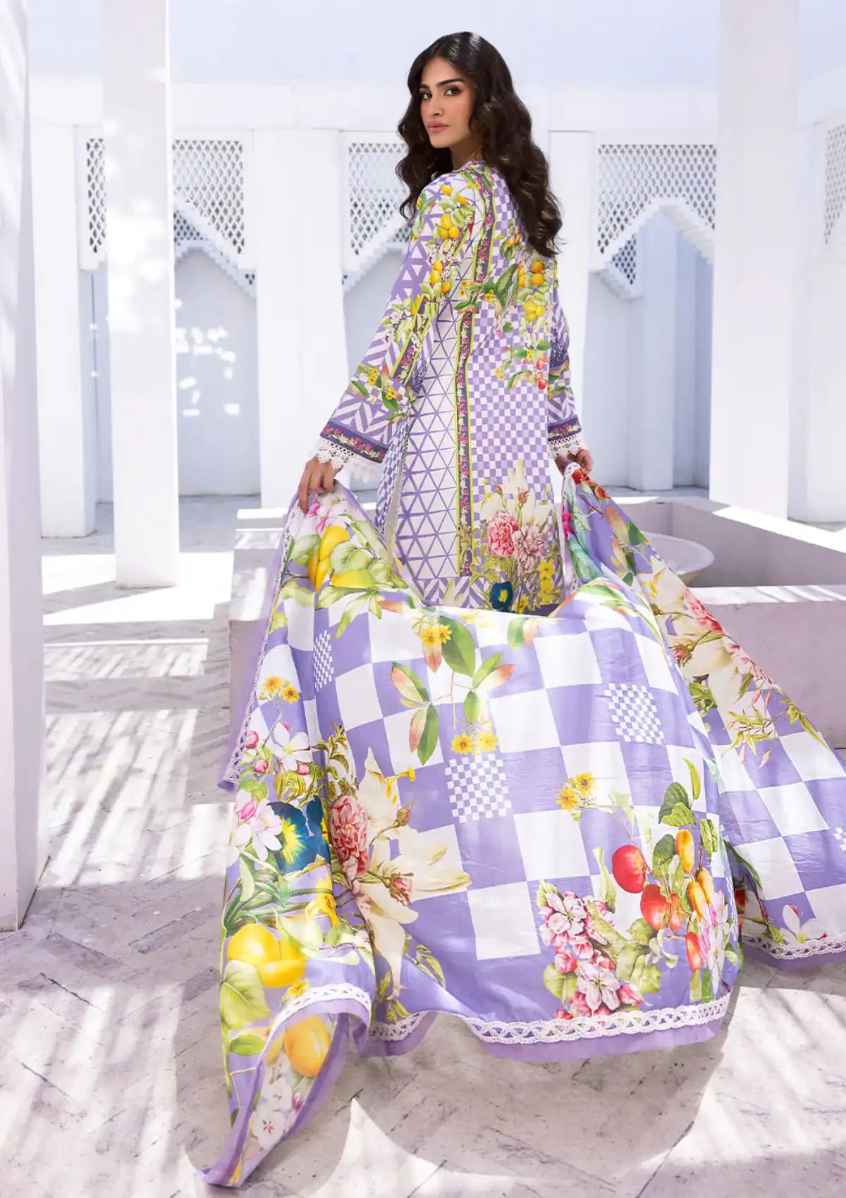 Roheenaz Leya Prints Lawn'24 D-01B - Mohsin Saeed Fabrics
