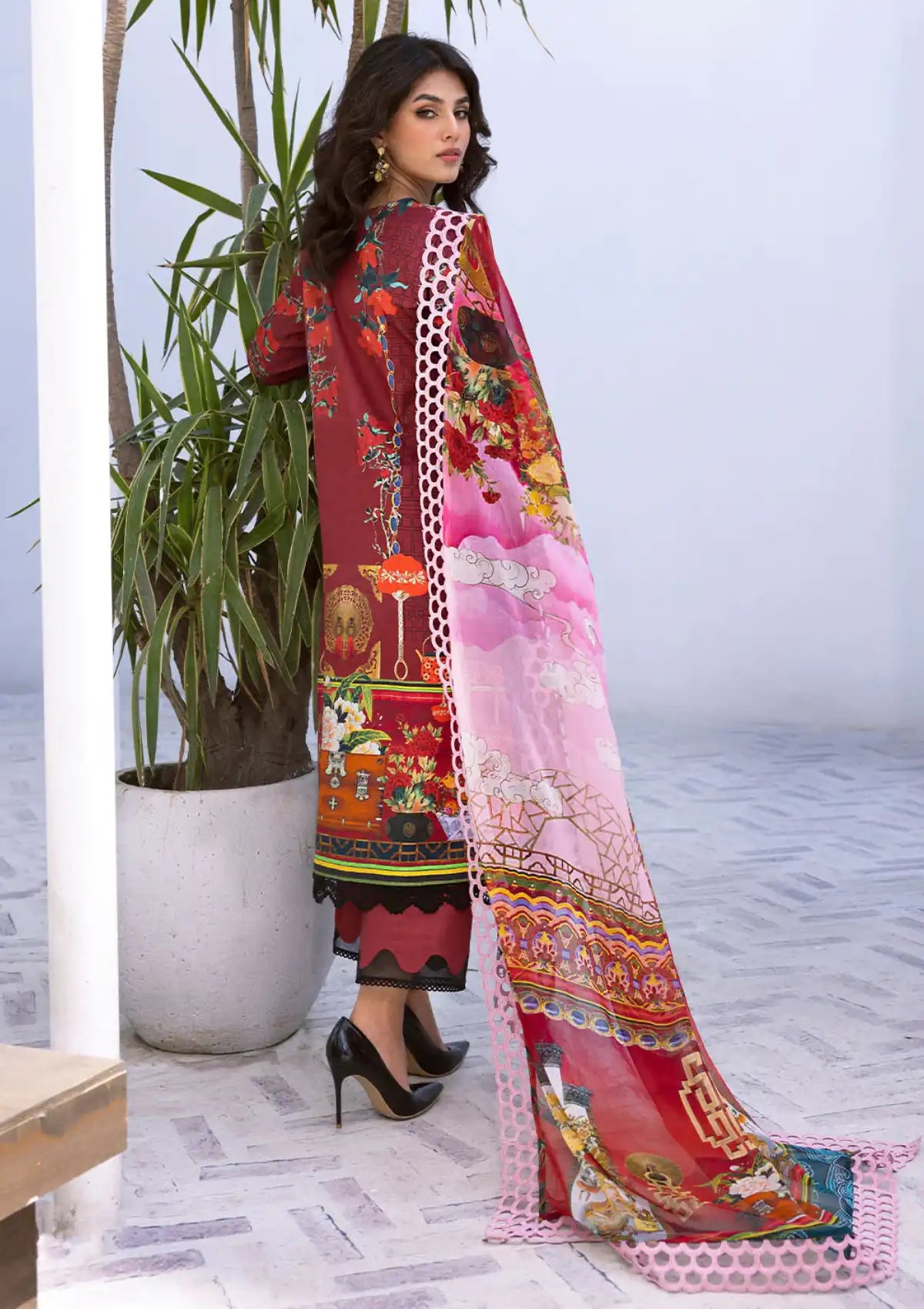 Roheenaz Leya Prints Lawn'24 D-06B - Mohsin Saeed Fabrics