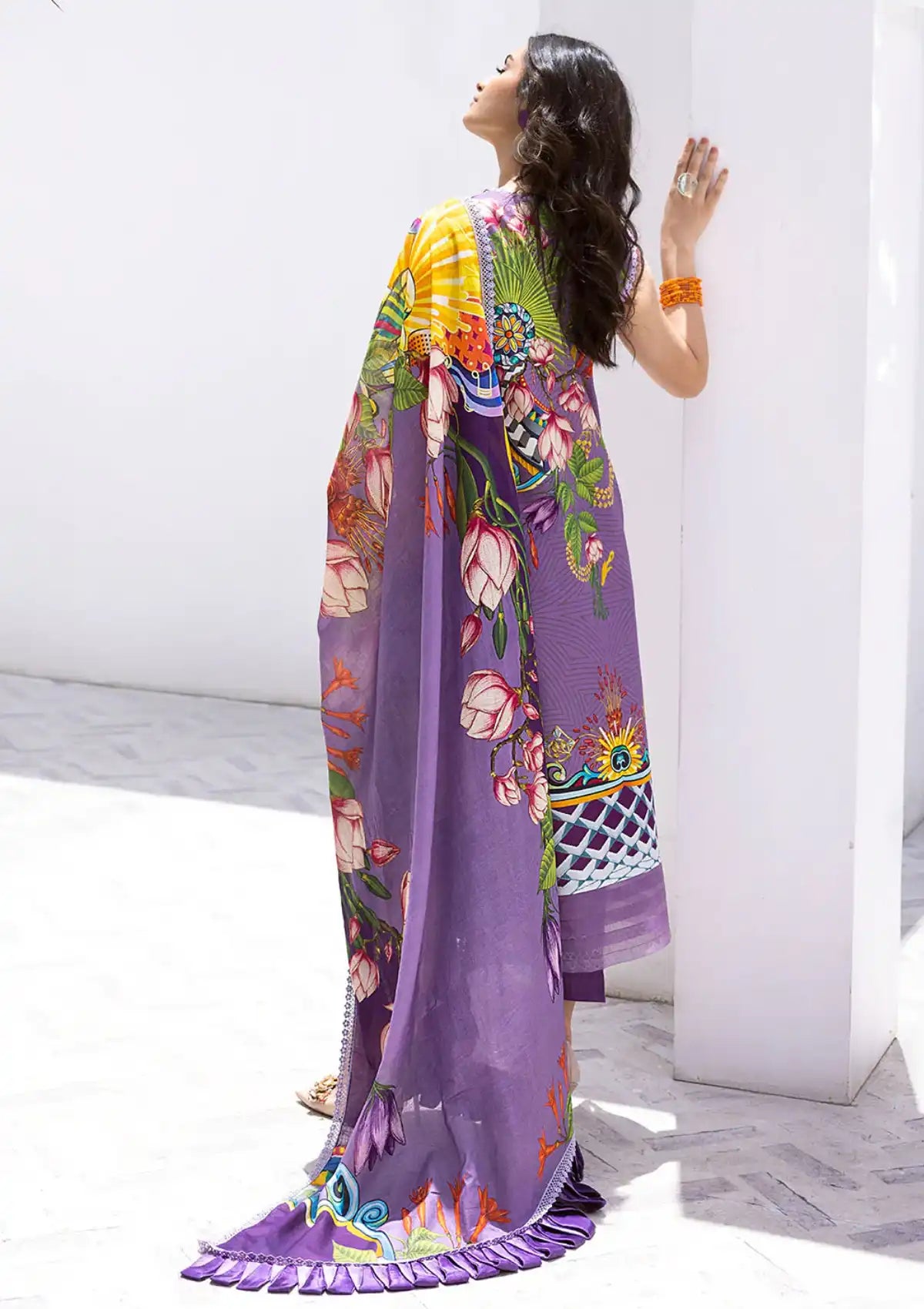 Roheenaz Leya Prints Lawn'24 D-08A - Mohsin Saeed Fabrics