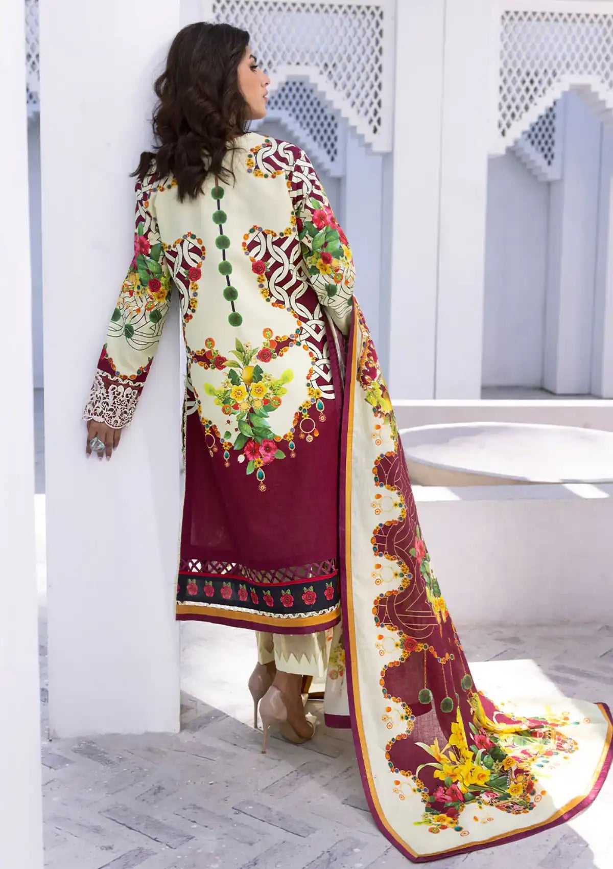 Roheenaz Leya Prints Lawn'24 D-09A - Mohsin Saeed Fabrics