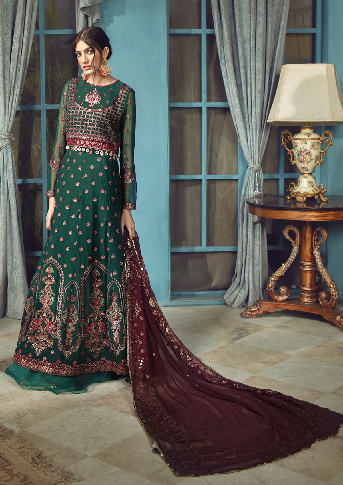 Zarif Rangrez Emb Chiffon'22 10 CHANTRIA - Mohsin Saeed Fabrics