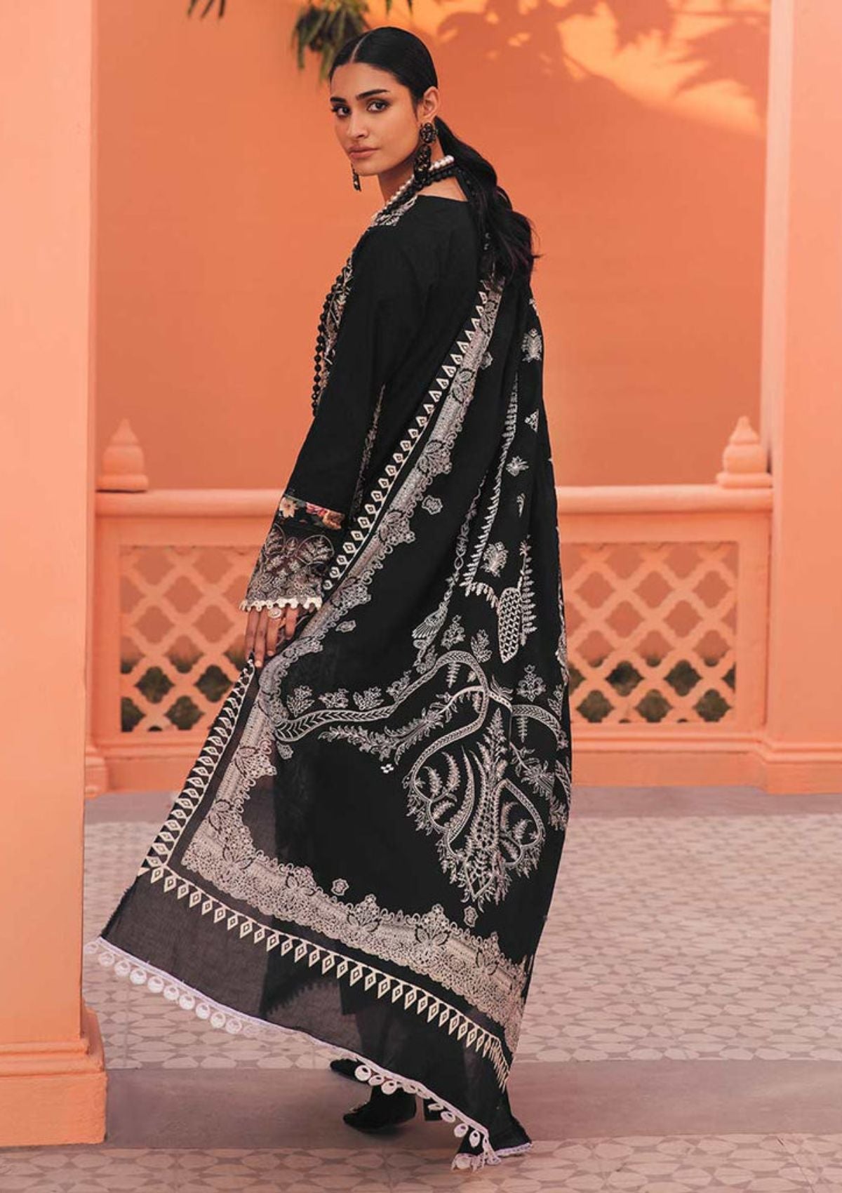 RajBari Premium Festive '23 D-2B is available at Mohsin Saeed Fabrics online shop All the top women brands in pakistan such as Freesia, Maria b, Zara Shahjahan, Asim Jofa, Zaha, Elan, Crimson, Sobia Nazir, Maryam n Maria, Hussain Rehar, Marjjan, Anaya by Kiran Chaudhary, johra, Shaista, farah talib aziz and Gul Ahmed. 