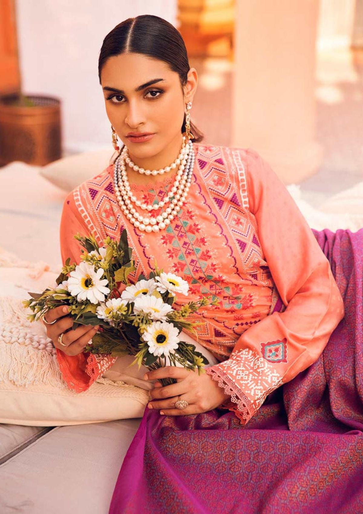 RajBari Premium Festive '23 D-3B is available at Mohsin Saeed Fabrics online shop All the top women brands in pakistan such as Freesia, Maria b, Zara Shahjahan, Asim Jofa, Zaha, Elan, Crimson, Sobia Nazir, Maryam n Maria, Hussain Rehar, Marjjan, Anaya by Kiran Chaudhary, johra, Shaista, farah talib aziz and Gul Ahmed. 