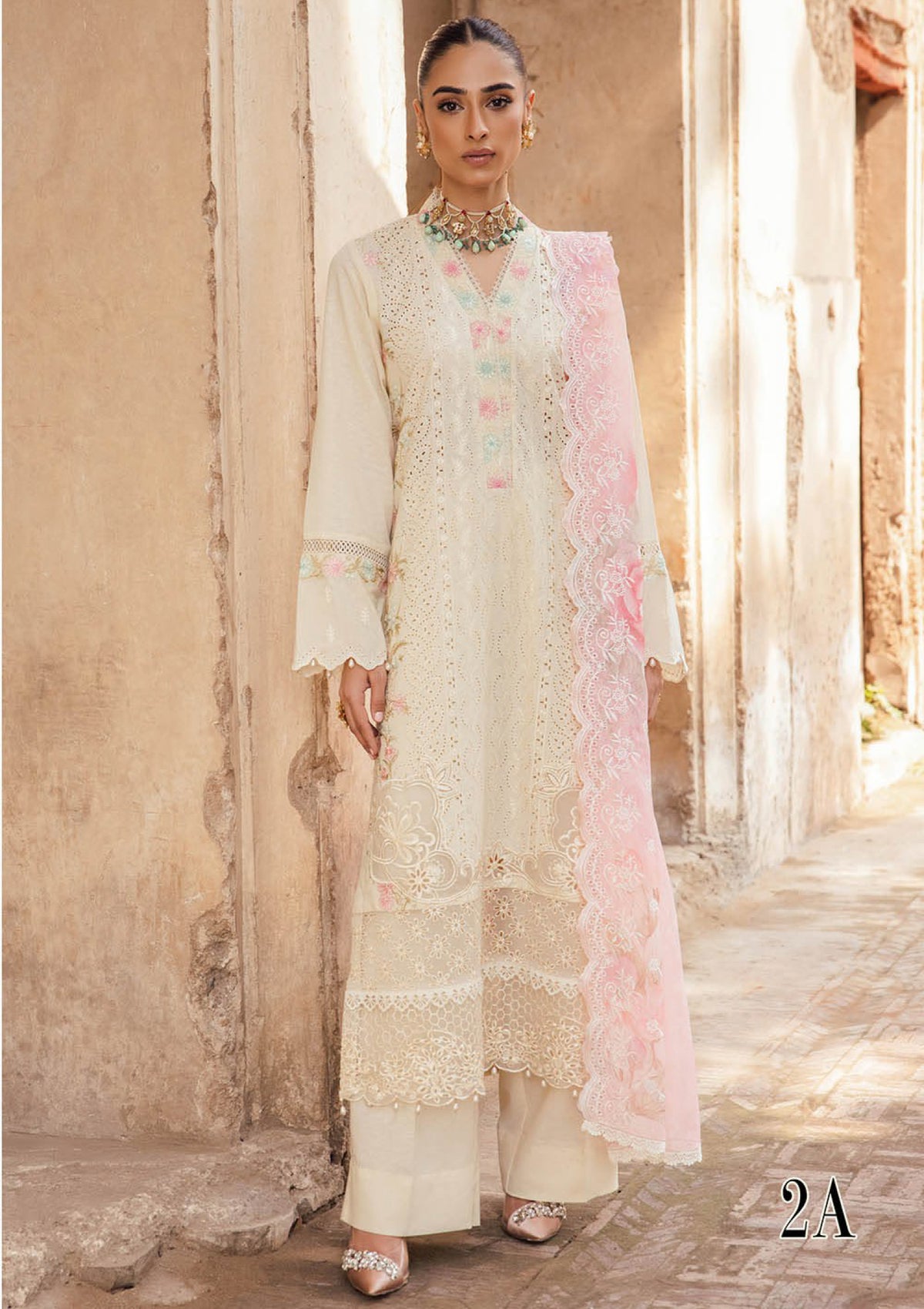 RajBari Premium ChikanKari'23 D-2A - Mohsin Saeed Fabrics