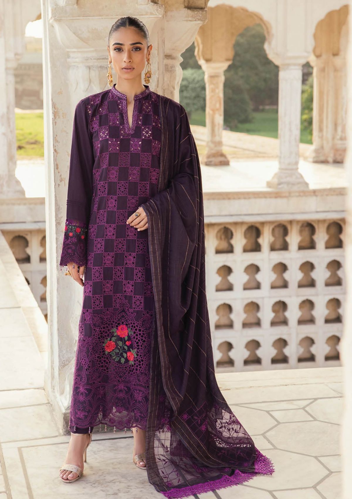 RajBari Premium ChikanKari'23 D-4B - Mohsin Saeed Fabrics