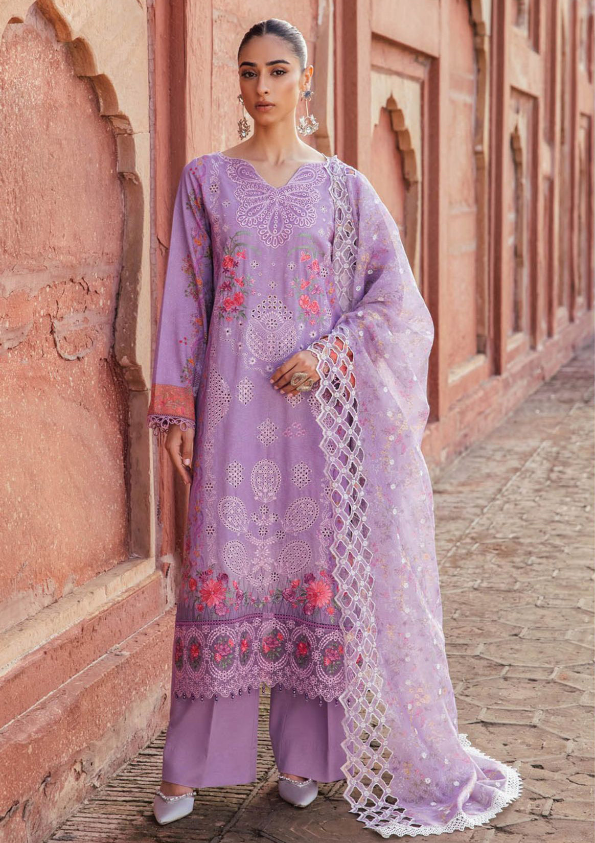RajBari Premium ChikanKari'23 D-3A - Mohsin Saeed Fabrics
