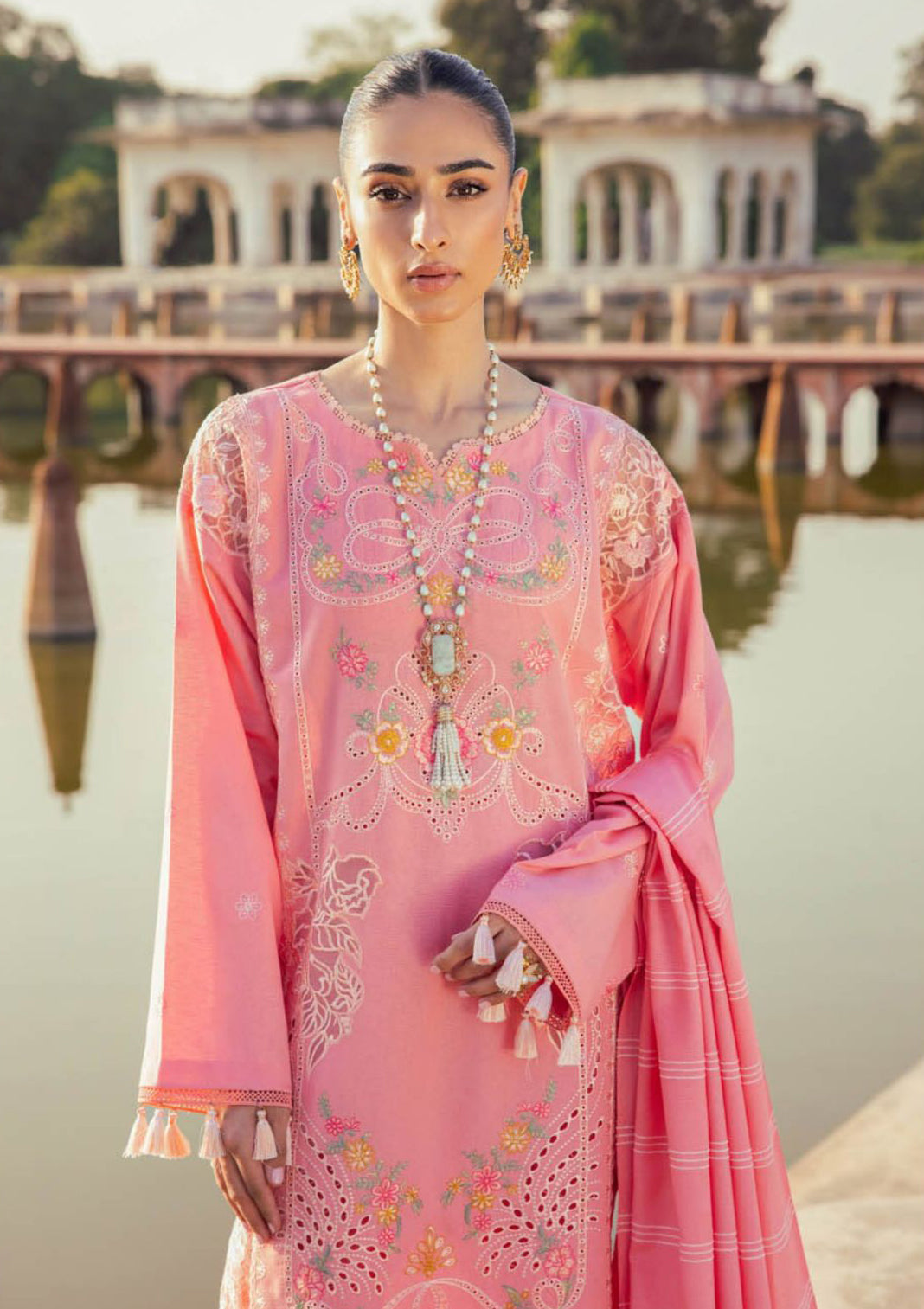 RajBari Premium ChikanKari'23 D-5A - Mohsin Saeed Fabrics