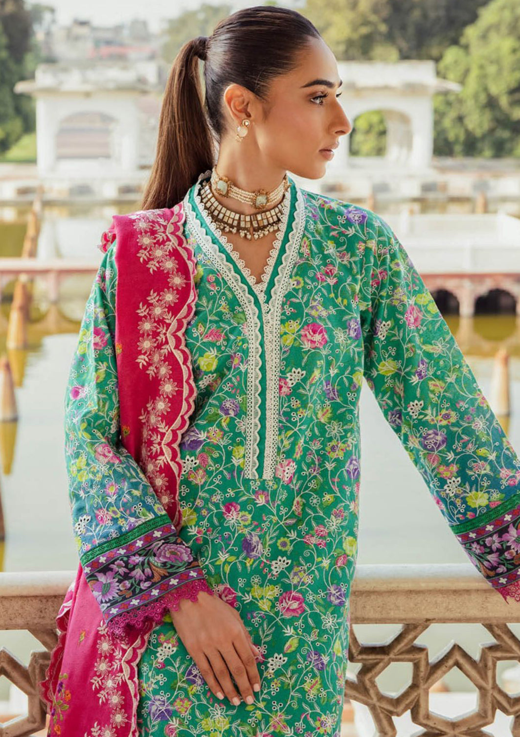 RajBari Premium ChikanKari'23 D-1B - Mohsin Saeed Fabrics