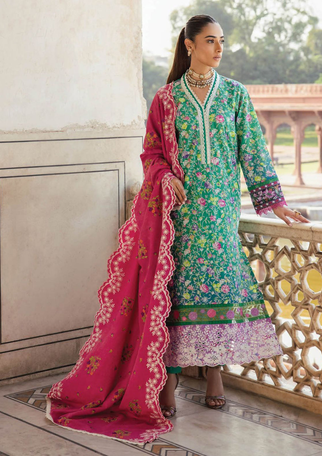 RajBari Premium ChikanKari'23 D-1B - Mohsin Saeed Fabrics