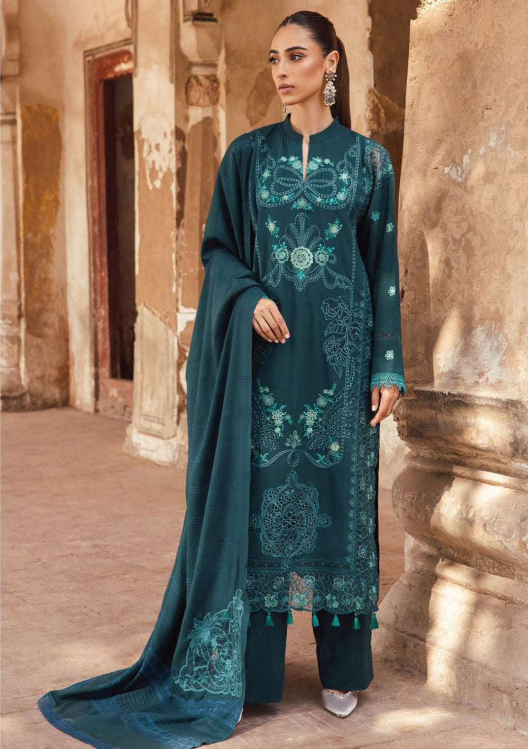 RajBari Premium ChikanKari'23 D-5B - Mohsin Saeed Fabrics