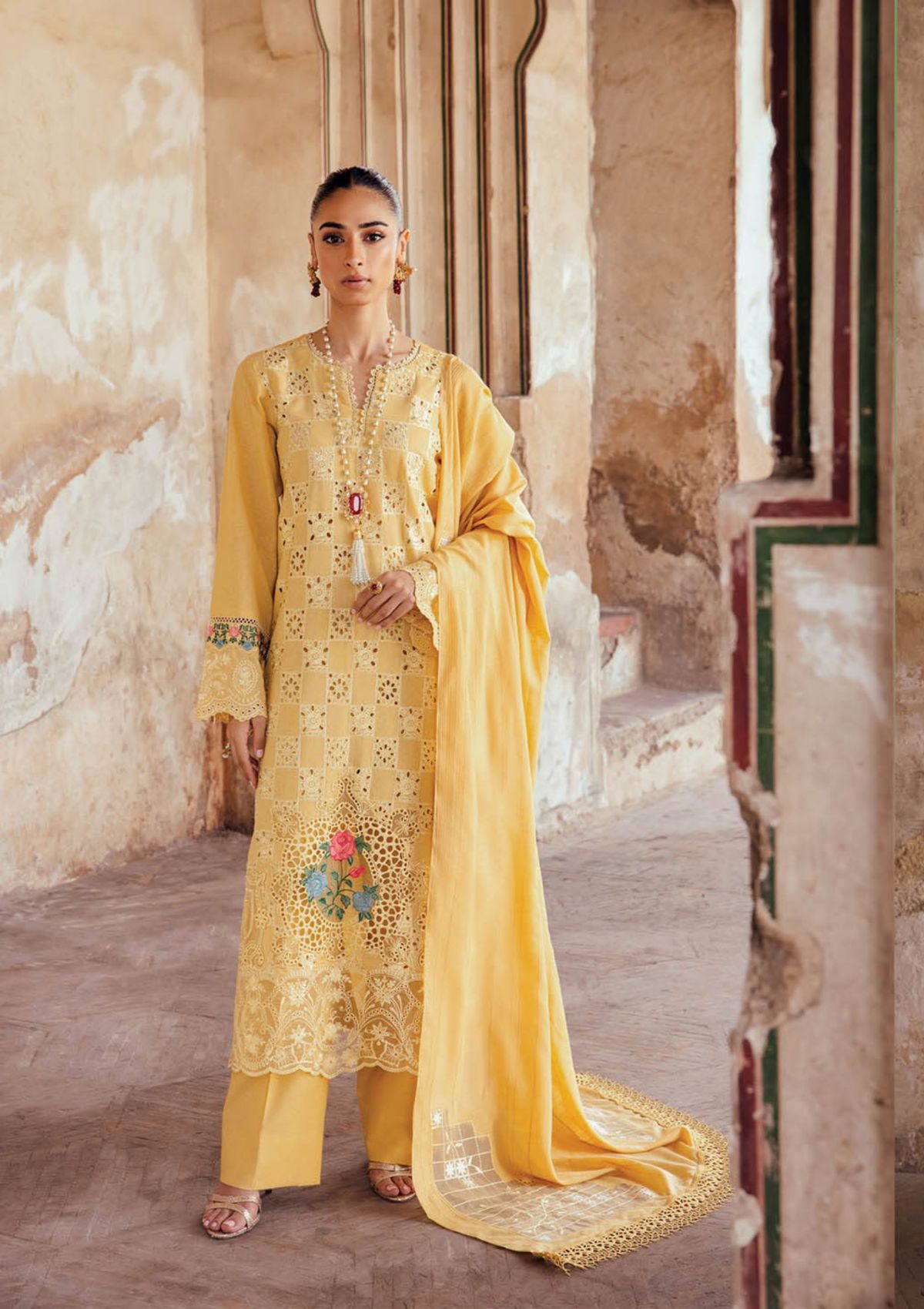 RajBari Premium ChikanKari'23 D-4A - Mohsin Saeed Fabrics