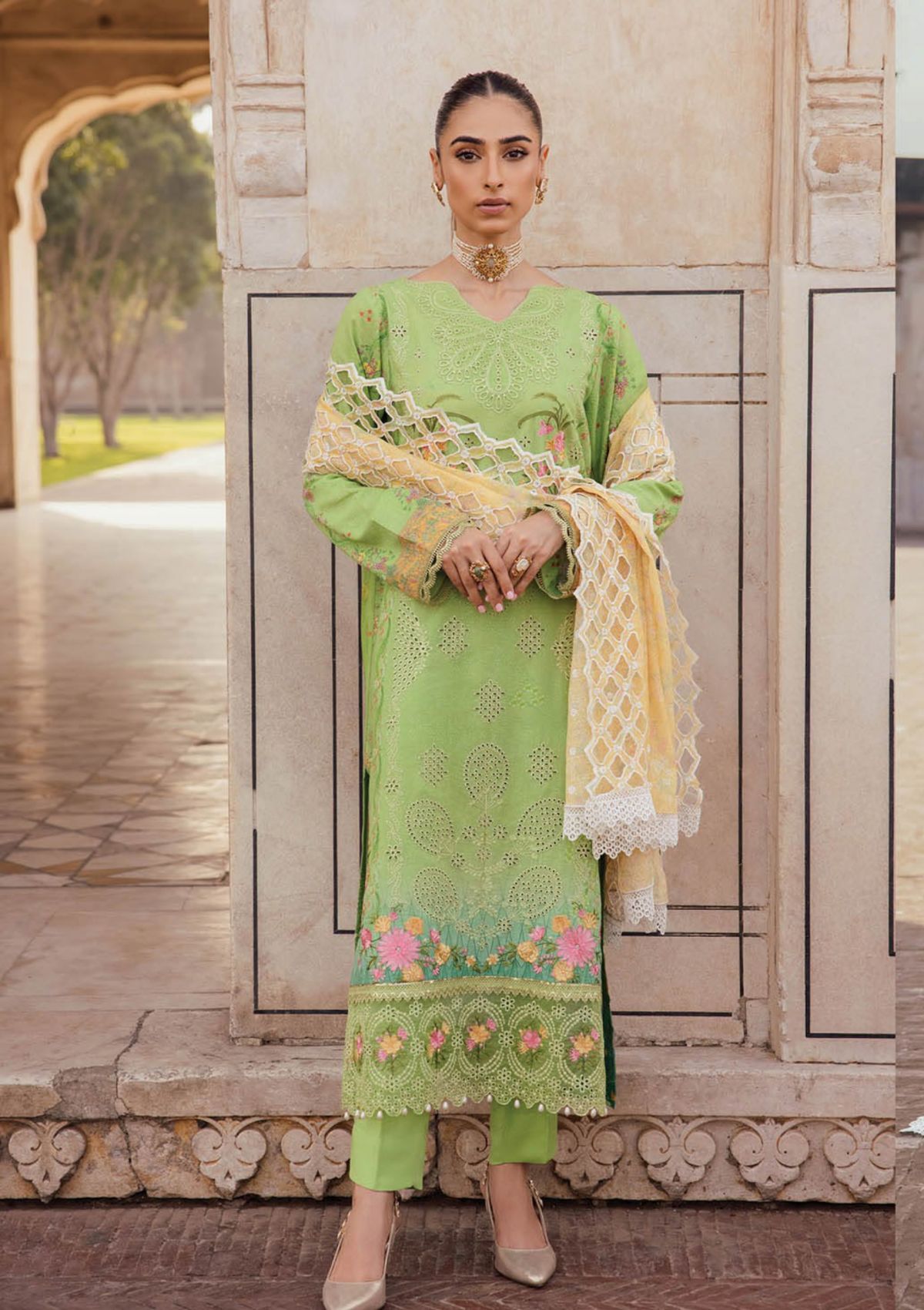 RajBari Premium ChikanKari'23 D-3B - Mohsin Saeed Fabrics