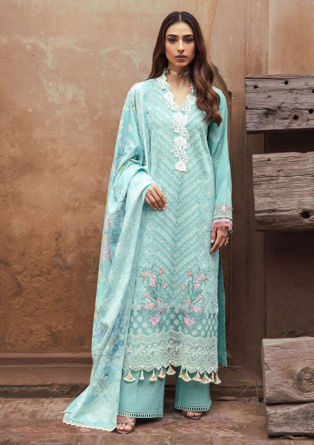 RajBari Premium ChikanKari'23 D-6B - Mohsin Saeed Fabrics